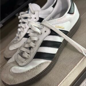 Adidas White and Black Sneakers Classic Design